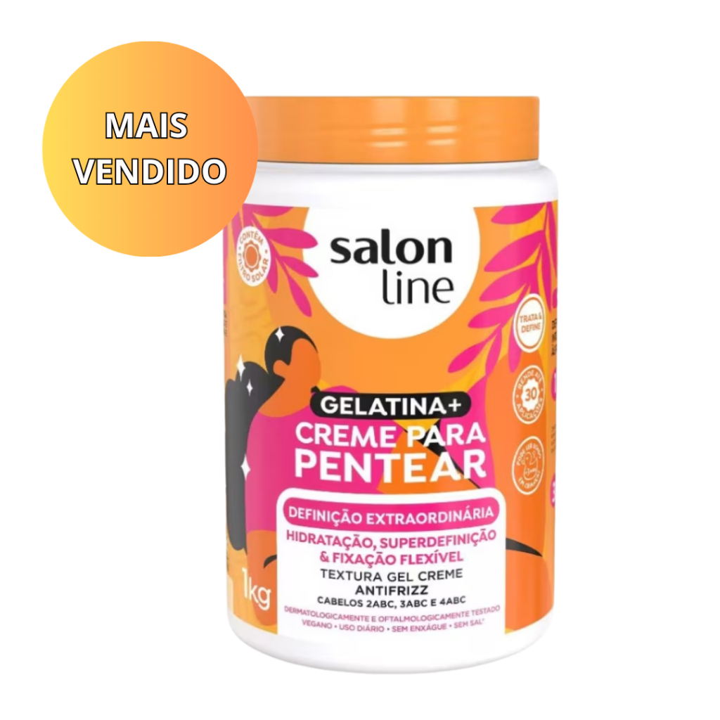 Creme de Pentear com Gelatina Salon Line Definição Extraordinária 1kg ...
