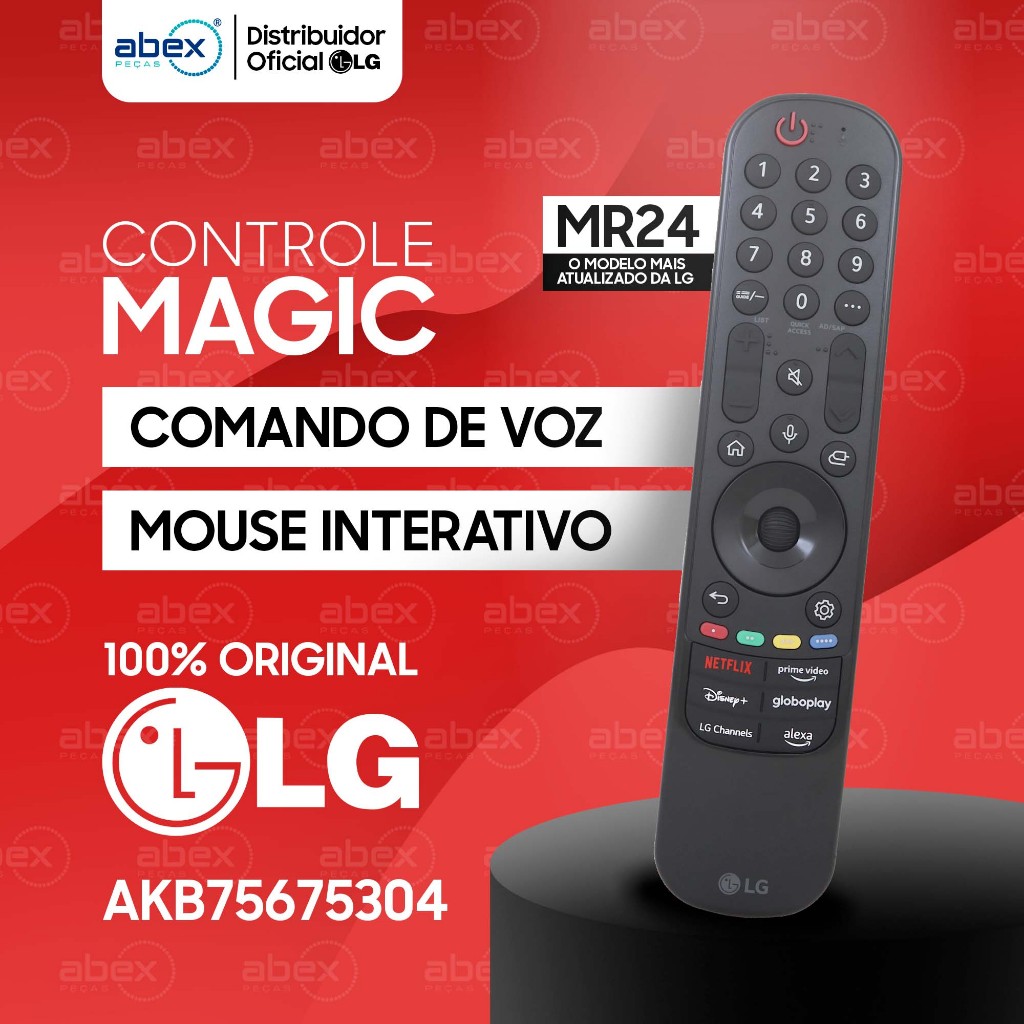 Controle Smart Magic MR24GA TV LG AKB76045004 Original | Shopee Brasil