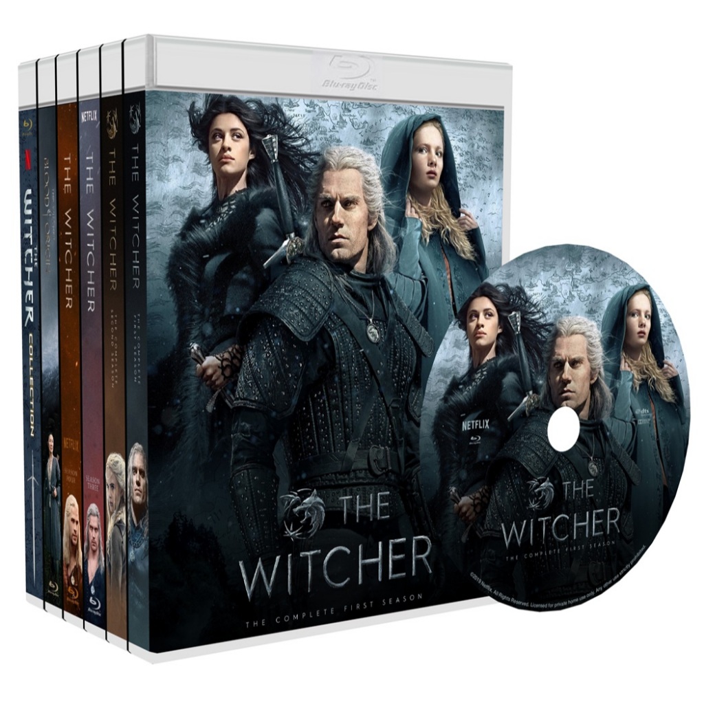 Blu-ray seriado The Witcher: As temporadas 1, 2, 3, 4 + A Origem + 3 ...
