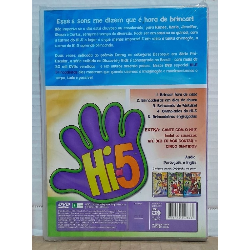 Dvd Hi-5 - Brincadeiras (Novo/Original/Lacrado) | Shopee Brasil