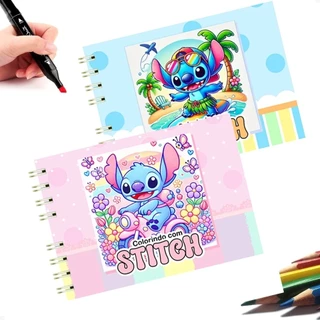 livro de Colorir Stch fofo infantil caderno de desenho para pintar 50 folhas em Oferta na Shopee