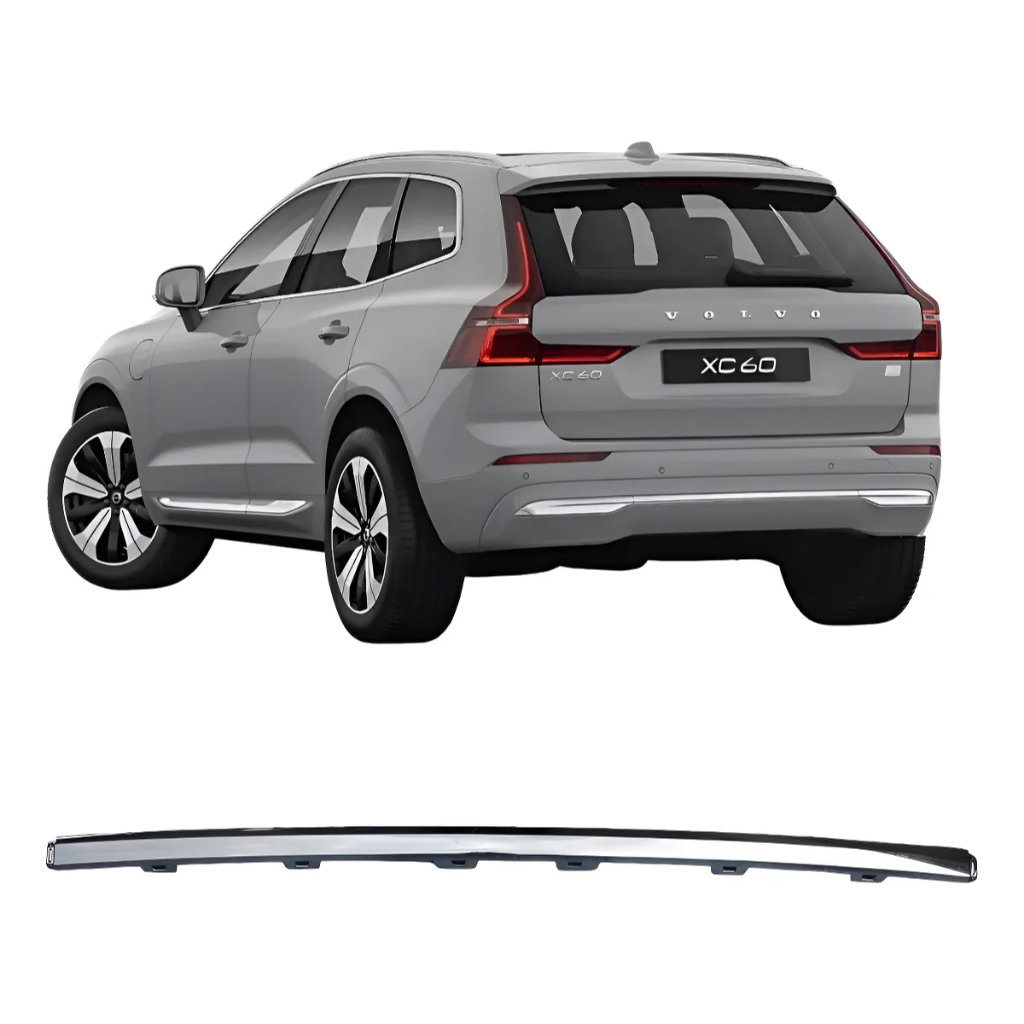 Friso Cromado Central Parachoque Traseiro Volvo Xc60 2022 2023 2024 ...