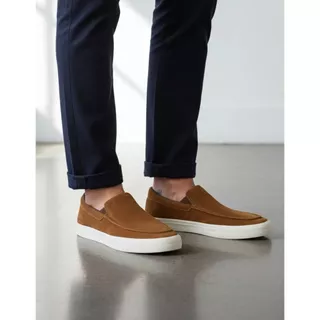 Tênis Easy Drive Slip On Masculino Casual Camurça Confortável Aramis