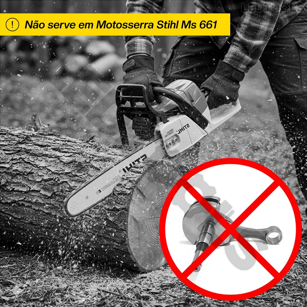 Eixo Virabrequim Para Motosserra Stihl Ms382 382 C/ Biela | Shopee