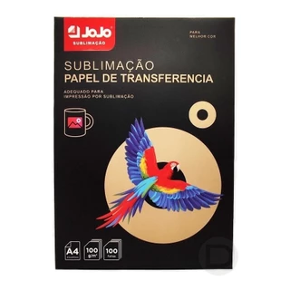Papel Sublimático JoJo A4 100g – Alta Qualidade, Fundo Rosa, 100 Folhas – Impressão HD e Máxima Transferência