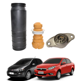 Kit Amortecedor Batente Coxim Traseiro Completo Lado Direito Esquerdo Grand Siena Idea Linea Punto em Oferta na Shopee