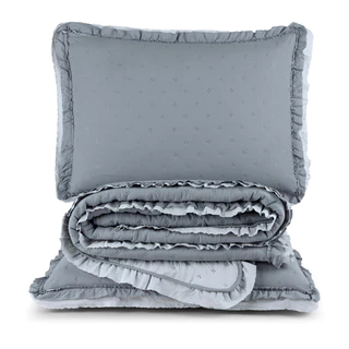 Cobre Leito Colcha Casal | Queen | King 200 Fios Super Soft Dupla Face 3 Peças Babadinho - Alice