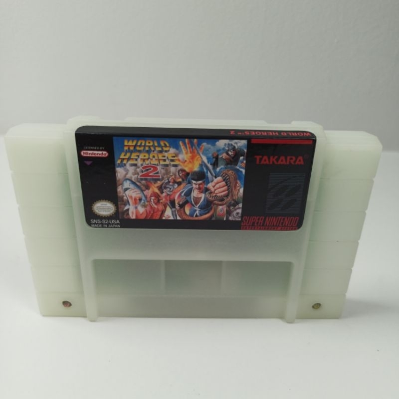 World Heroes 2 Super Nintendo Original - Cartucho Original Super ...
