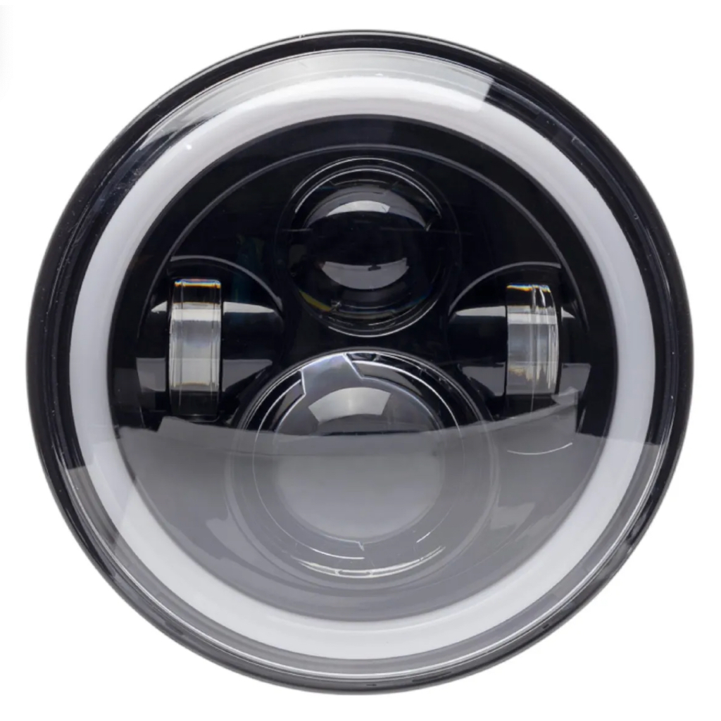 Farol Cbx 250 - Fazer 250- Ybr L08 Led 12v Angel Eyes Keisi
