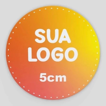 Etiquetas Adesivas 5x5cm Personalizados Adesivo Couchê Qualidade Premium