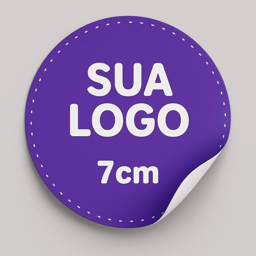 Etiquetas Adesivas 7x7cm Personalizados Adesivo Couchê Qualidade Premium