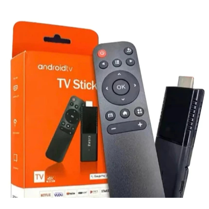 Tv Stick / Smart Tv Android 4k Wi-fi Hdmi Streaming Cor Preto