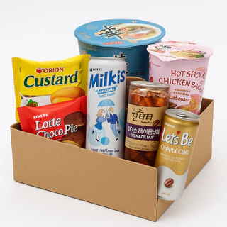 Kit Degustação Coreana – Lotte, Orion, Cafés e Bebidas – Super Completo