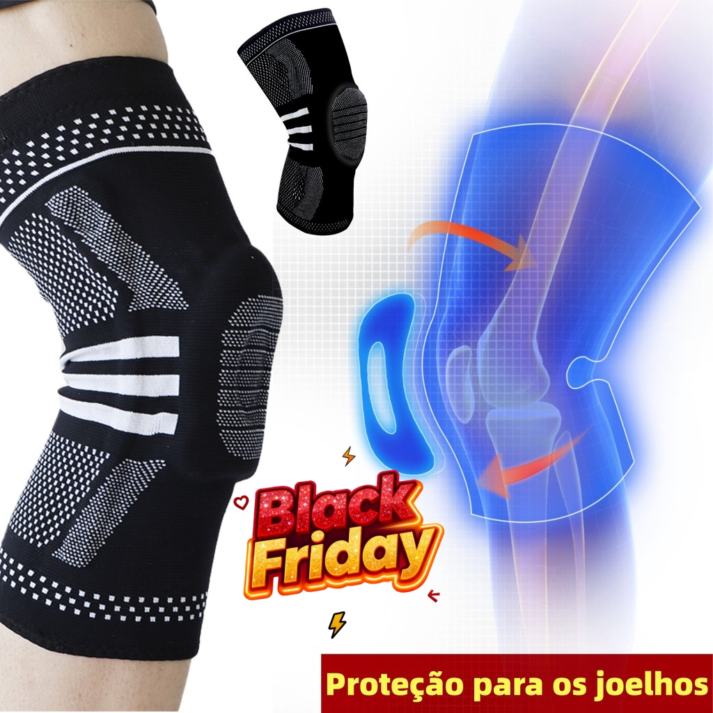 Joelheira Ortopédica 3D – Compressão Flexível | Alívio de Dor no Joelho ...