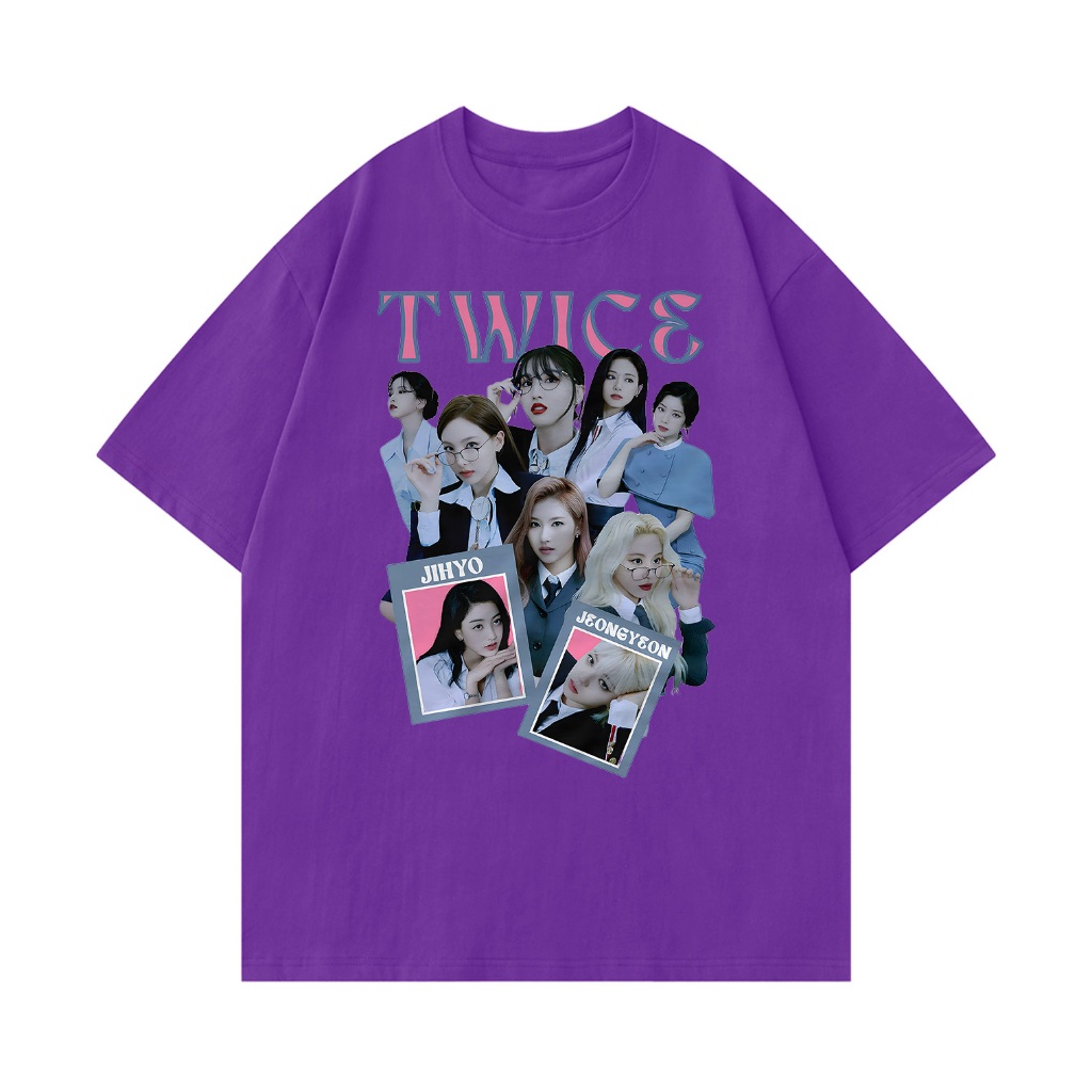 TWICE THIS IS FOR 国立 シャツミナMサイズ＋トレカセット Camiseta Premium em Algodão Puro]GXG Camiseta Twice This is For