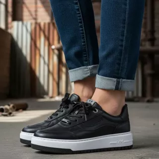 Tênis Casual Feminino Básico Confortável Original Via Marte