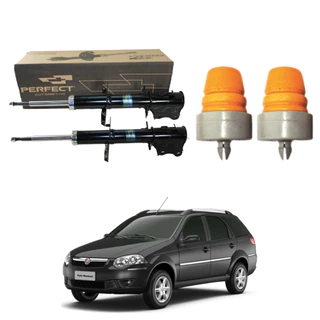 Par Amortecedor Traseiro Kit Batente Palio Weekend 2008 A 2020 em Oferta na Shopee