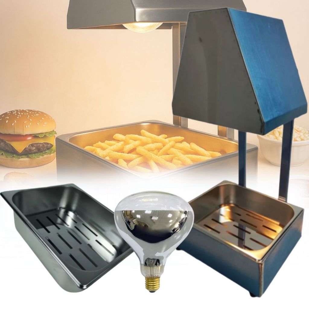 Conservador de Frituras Inox com Lâmpada 250W Mantém Porções