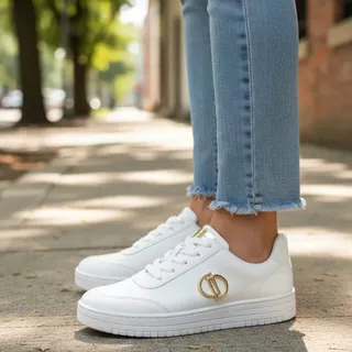 Tênis Feminino Dakota Century Branco Casual Sola Reta Leve Macio Confortável Original