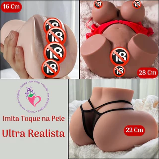 Masturbador Boneca Sexual Realista Vagina Ânus Seios Macios Silicone Ultra Realístico