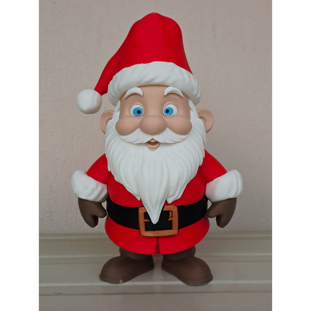Papai Noel 3D 26cm – Figura Natalina Realista para Enfeitar seu Espaço