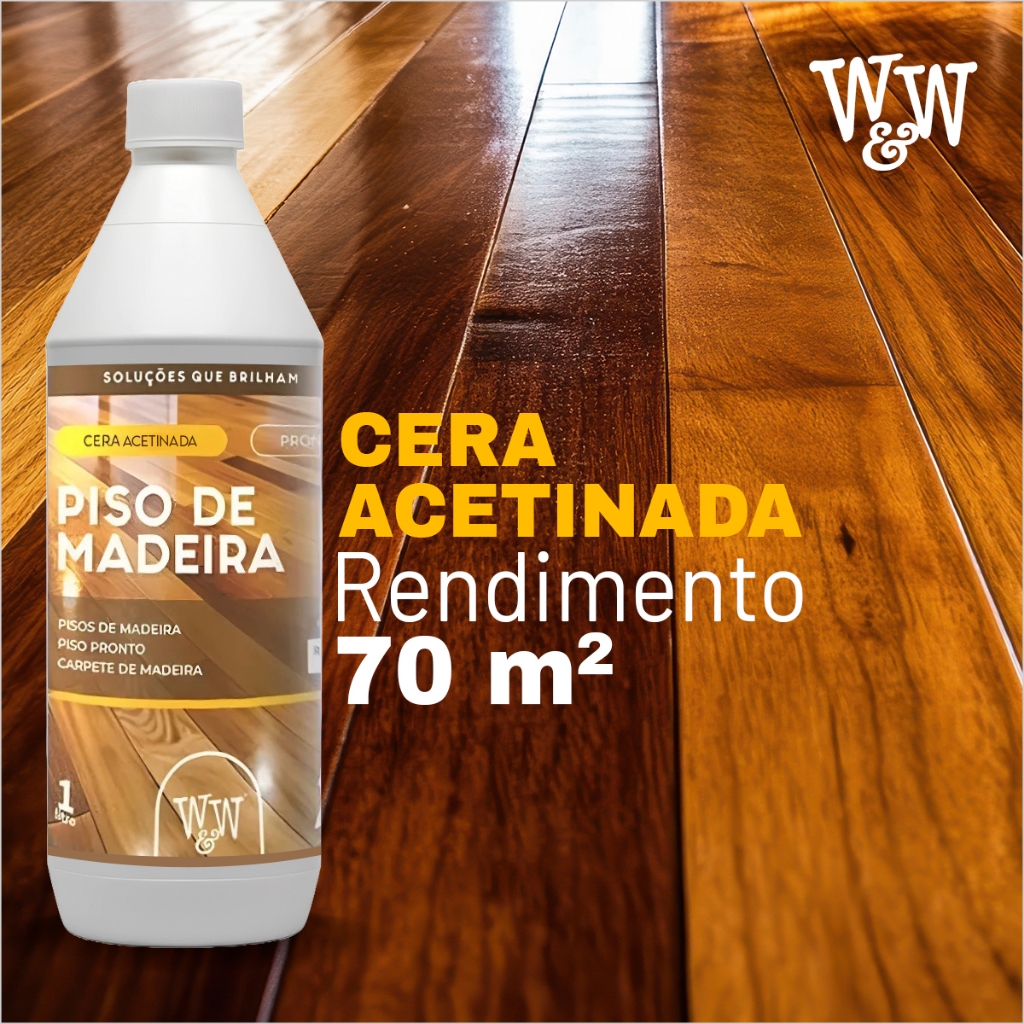 Cera Para Piso De Madeira Resistente Acetinada Deixa o Piso como novo ...