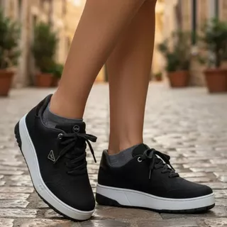 Tênis Feminino Casual Confortável Estiloso Original Via Marte
