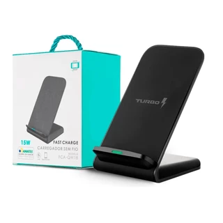 Carregador Sem Fio 15w Wireless Indução Fast Fam Para Samsung Iphone