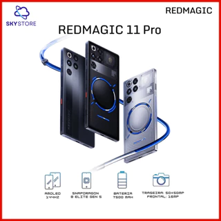 Redmagic 11 Pro 256GB-512GB-1TB Memória, 12GB-16GB-24GB RAM, Processador Snapdragon 8 Elite Gen 5, Bateria 7.500 mAh