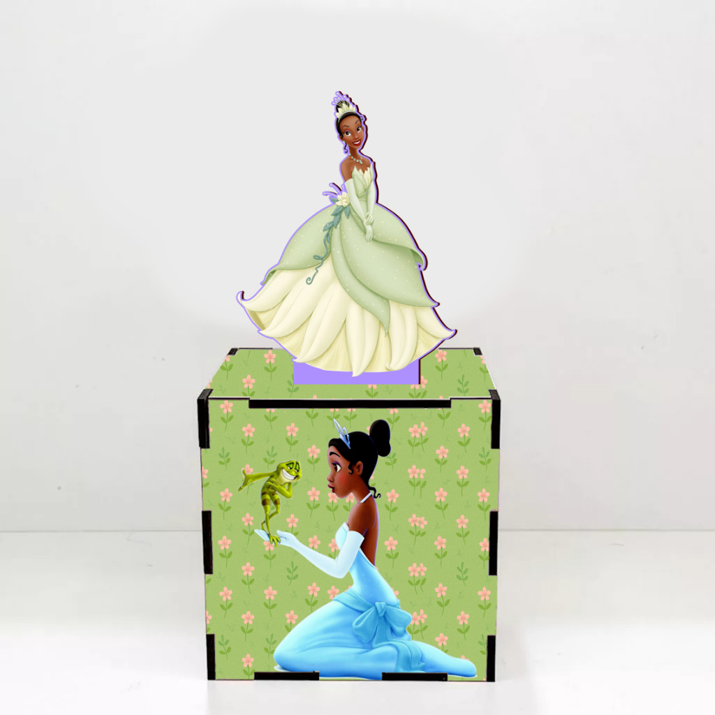 PRINCESA E O SAPO , 10 centro de mesa caixa em MDF . lembrancinha ...