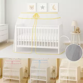 MOSQUITEIRO TULE PARA BERÇO AMERICANO COM VIÉS NA VOLTA TODA em Oferta na Shopee