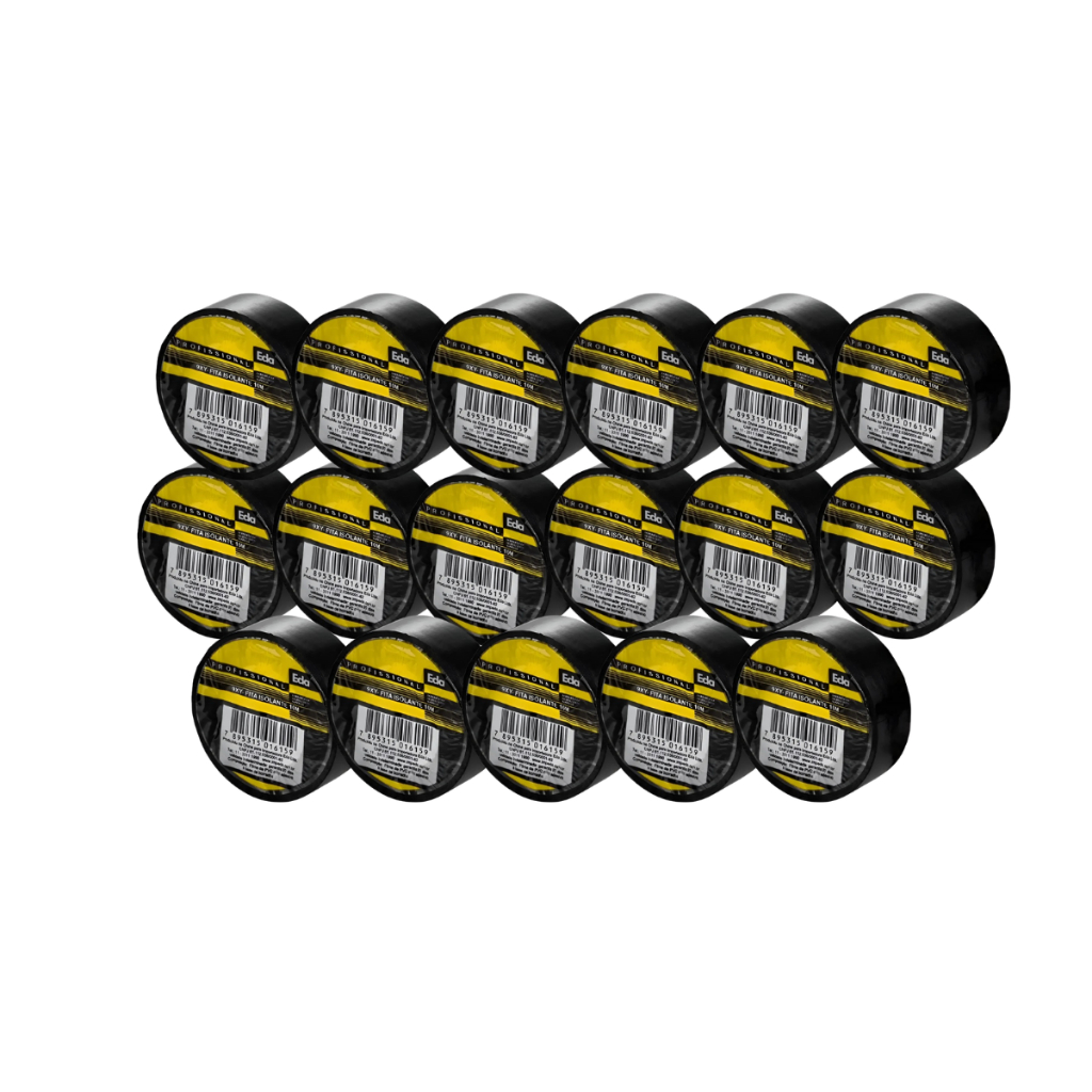 Kit 100 Rolos Fita Isolante Para Fios Elétricos 19mm X 10 Metros Eda ...