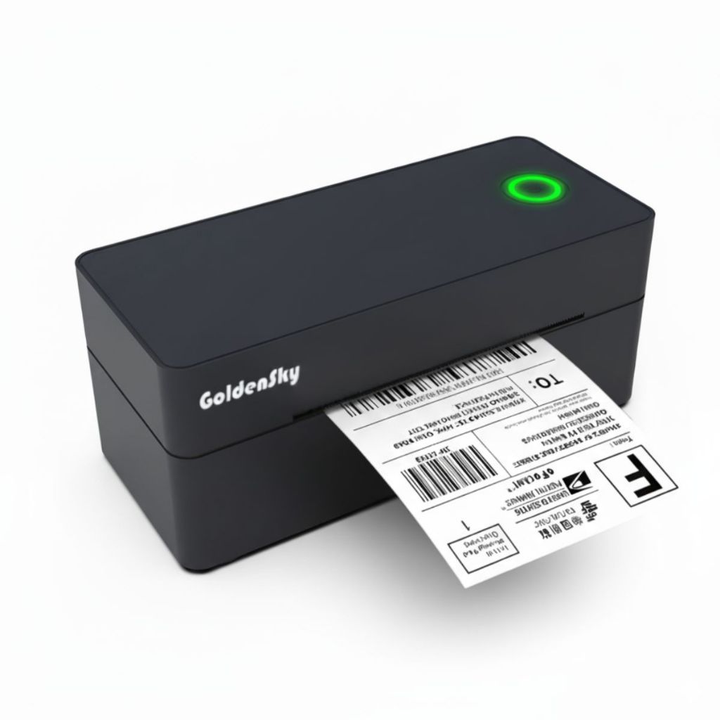 Impressora De Etiqueta Térmica Goldensky Sem Ribbon 110mm USB em Oferta na Shopee