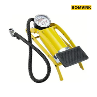 Bomba De Ar Com Pedal Alta Pressão Para Encher Pneu Moto Bike