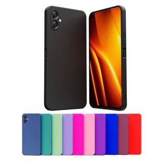 Capa Case Capinha Samsung Galaxy A05 / A05S / A06 /A07 Capa Case Silicone Aveludada Colorida Forrada
