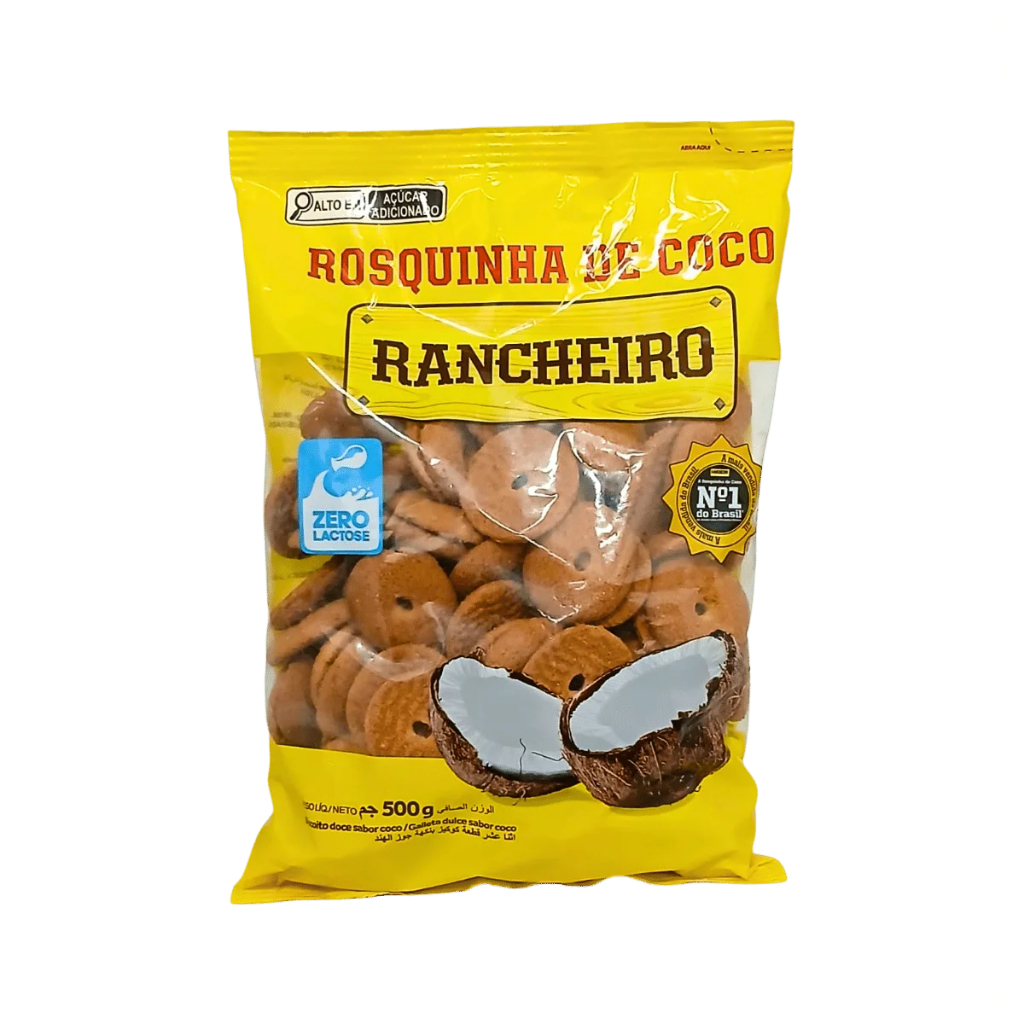 Kit Econômico 2 Rosquinha de Coco Rancheiro 500g Biscoito Zero Lactose ...