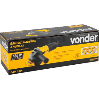 Esmerilhadeira Angular 4.1/2 650w Eav650 Vonder Com 3 Discos 220v
