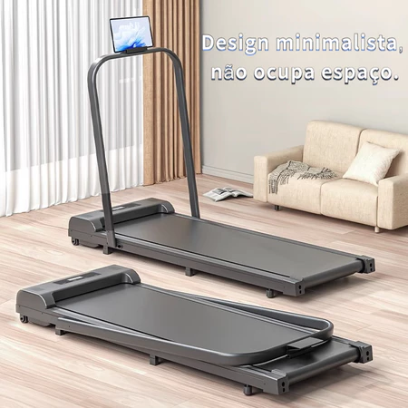 Esteira Elétrica Dobrável para Casa 120kg Funcionamento Silencioso 1 12km h Ideal para Apartamento