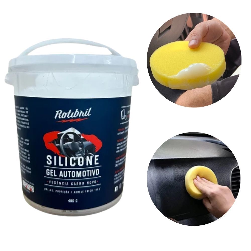 Silicone em Gel Automotivo para Painel ou Plástico Com Cheirinho de ...