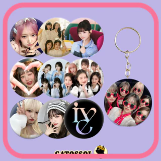 IVE Chaveiro Uma Face e Dupla Face - DIVE - KPOP, COREANO, IDOL K-POP - FANMADE Feito por fã - Chaveiros