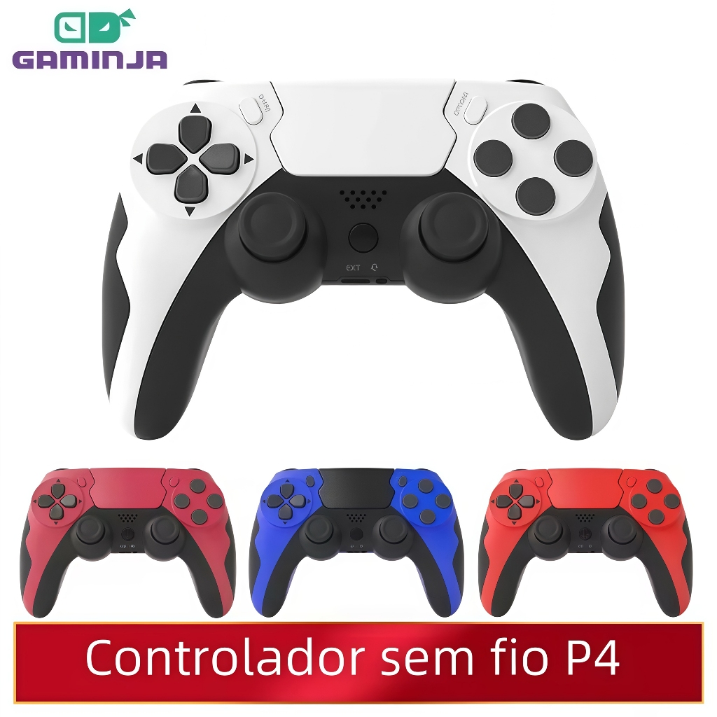 Gamepad P48 GAMINJA Sem Fio Com Giroscópio de 6 Eixos, Controle