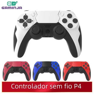 Gamepad P48 GAMINJA Sem Fio Com Giroscópio de 6 Eixos, Controle Para PS3, PS4 e PC Joystick