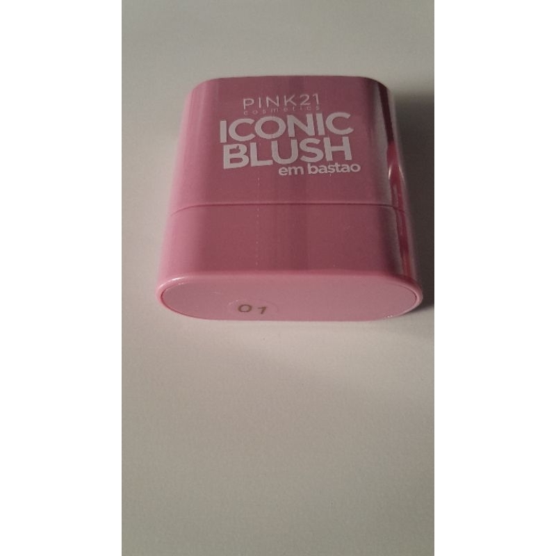 Blush em Bastão Iconic - Pink 21 Cosmetics - pequeno - Tons: 01