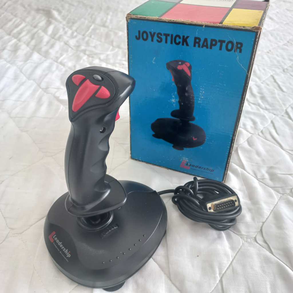 Controle Joystick Raptor Leadership p/ PC c/ Caixa original | Shopee Brasil