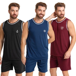Promoção Pijama Regata Sem Manga Masculino Adulto Malha Premium Direto da Fábrica em Oferta na Shopee