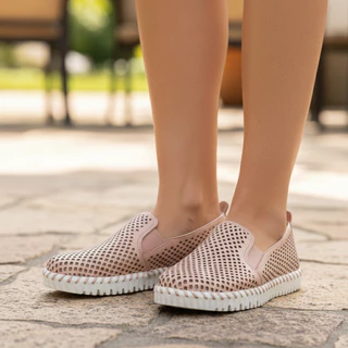 Tênis Slip On Casual Feminino Calce Fácil Bottero Twist Couro Legítimo Confortável Original Bottero