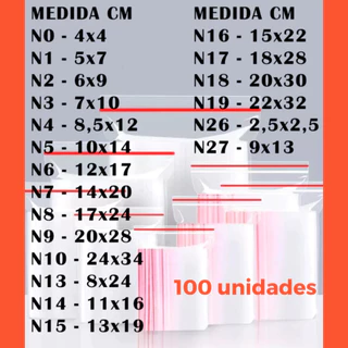 Saco Zip Lock Hermético Abre e Fecha - C/ 100 Unidades em Oferta na Shopee