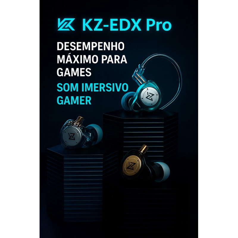 FONE KZ-EDX PRO GAMER ORIGINAL