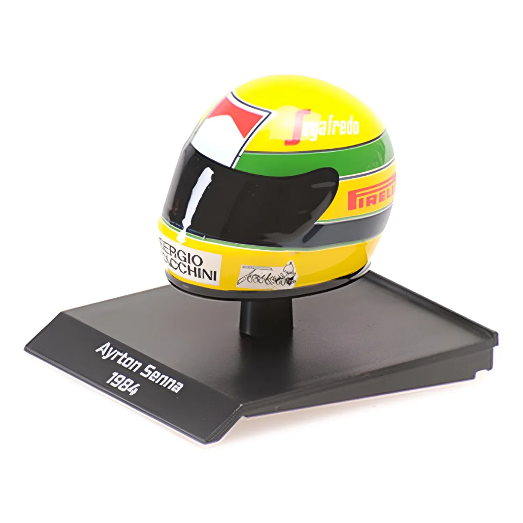 Miniatura Capacete Ayrton Senna 1/10 Oficial Mini Champs | Shopee