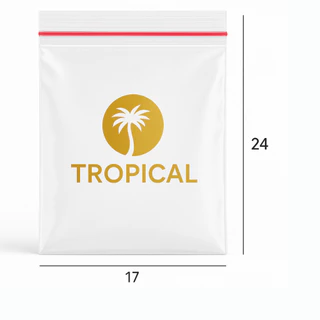 Saco Zip Lock Hermético N8 - 17x24 - C/ 100 Unid ou C/500 Unids. em Oferta na Shopee